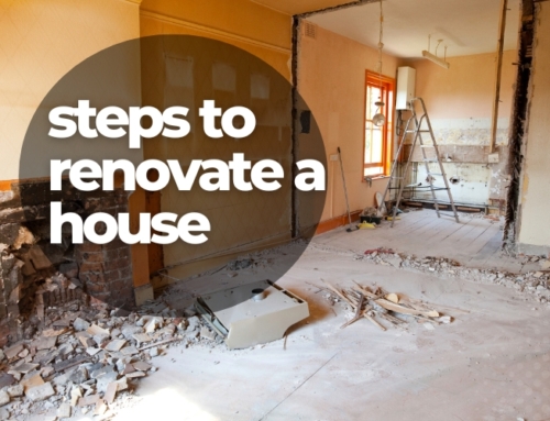 What are the steps to renovate a house?