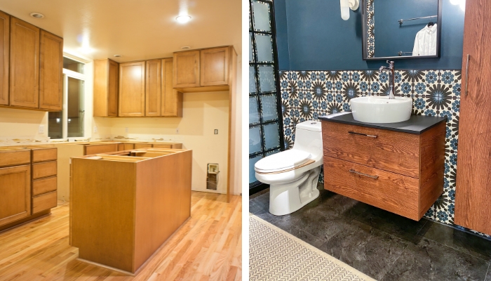 Kitchen cabinets vs Bathroom vanity