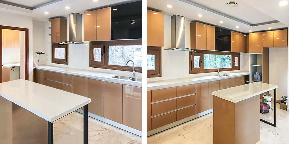 Birch and Maple kitchen cabinets