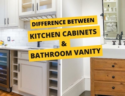 What is the difference between kitchen cabinet and bathroom vanity?