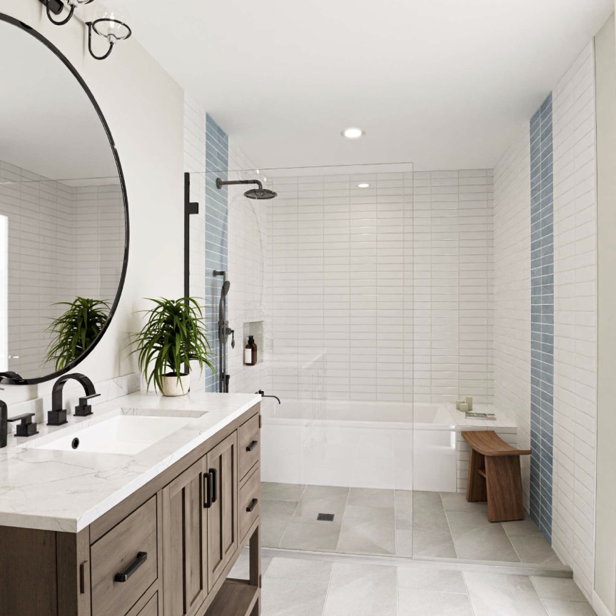 bathtub renovation ideas. image of remodeled bathtub area.